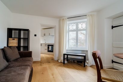 A sitting room at White Exeter House, Devon