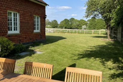 The garden at Evergreen Cottage, Hampshire