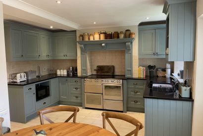 The kitchen at Evergreen Cottage, Hampshire