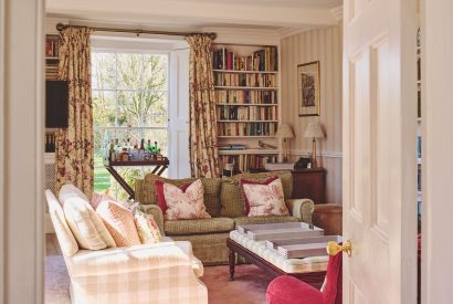 The sitting room at Hockham House, Norfolk Coast