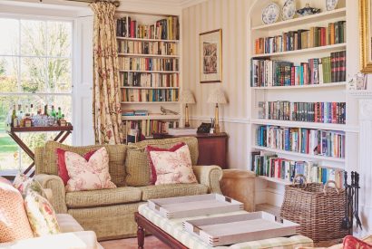 The sitting room at Hockham House, Norfolk Coast