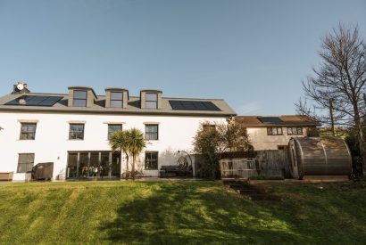 The garden at Wisteria Farmhouse, Cornwall