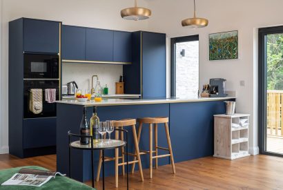 The kitchen at Bracken Barn, Devon