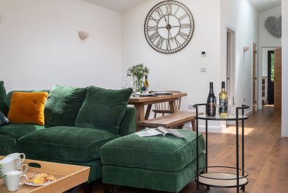 The living room at Bracken Barn, Devon