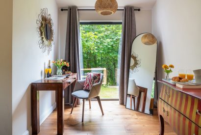 A king size bedroom at Bracken Barn, Devon