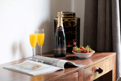 A king size bedroom at Bracken Barn, Devon