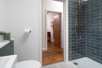 A bathroom at Bracken Barn, Devon