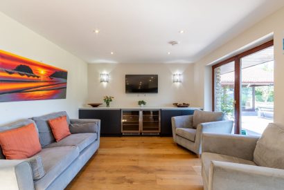 The living room at Shepherd's Estate, Somerset