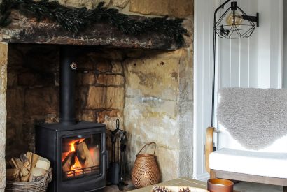 The fireplace at Heartview Cottage, Cotswolds