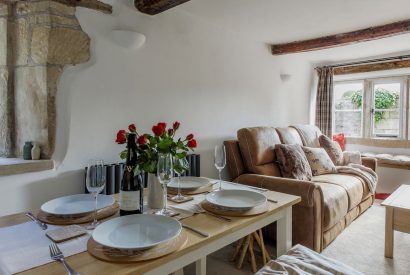 The dining area at Heartview Cottage, Cotswolds