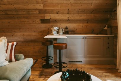 The kitchen area at Lovage Pyggy, Hampshire