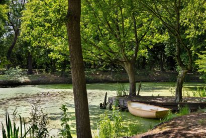 One of the lakes at Merry Manor, Essex