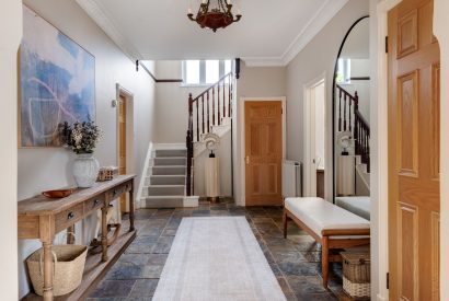 The hallway at Merry Manor, Essex