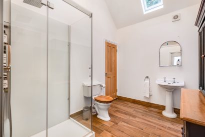 A shower room at Merry Manor, Essex