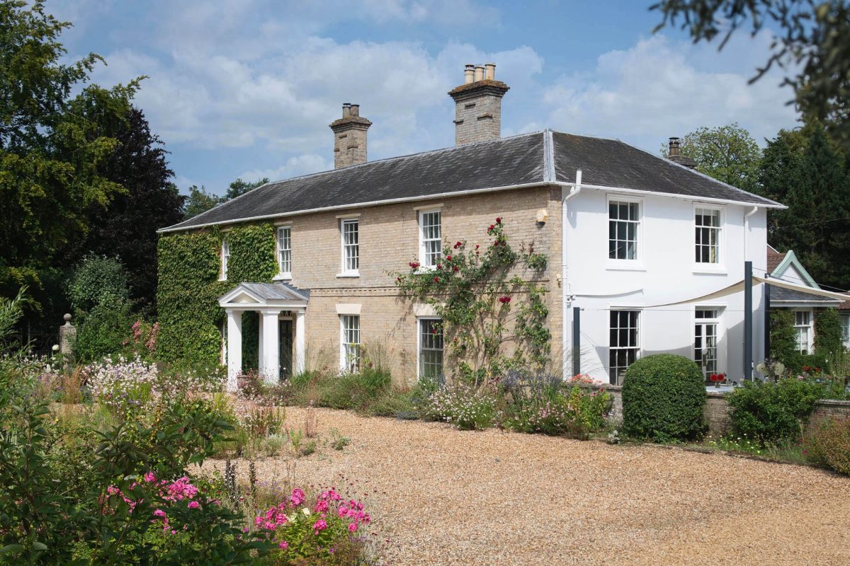 The exterior of Hockham House, Norfolk Coast