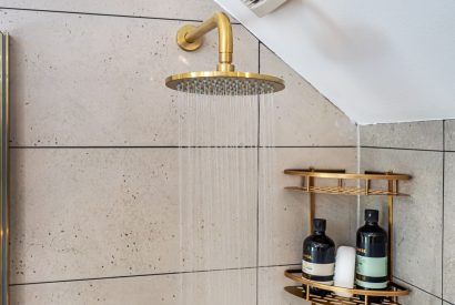 The rainfall shower at The Enchanted Cottage, Cornwall