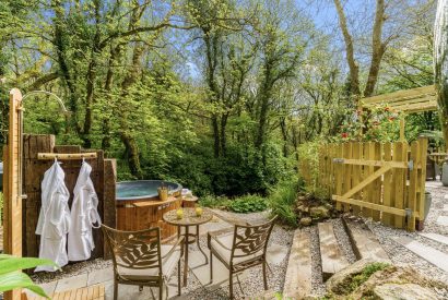 The outdoor space at The Enchanted Cottage, Cornwall