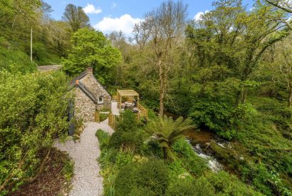 The gardens at The Enchanted Cottage, Cornwall