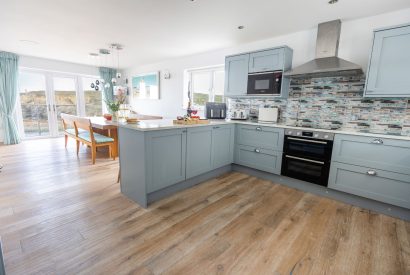 The kitchen at Tides Edge, Cornwall
