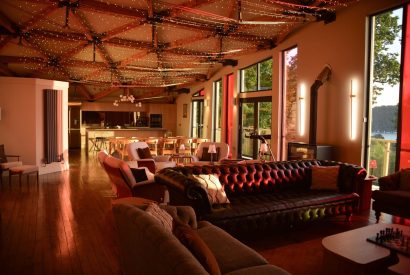The living room at Crescent House, Lake District