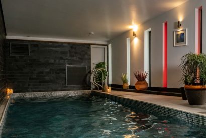 The indoor swimming pool at Crescent House, Lake District
