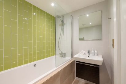 A bathroom at Crescent House, Lake District