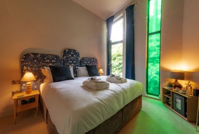 A super king sized bedroom at Crescent House, Lake District