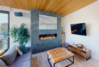 The lounge at The Tide House, Cornwall