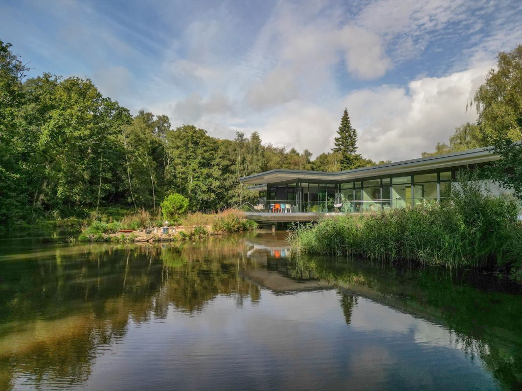 The exterior of The Bridge House, Hampshire