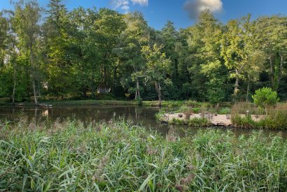 Lake views at The Bridge House, Hampshire