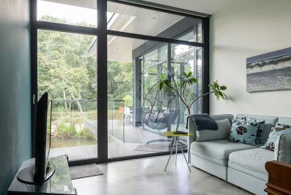 A lounge area at The Bridge House, Hampshire