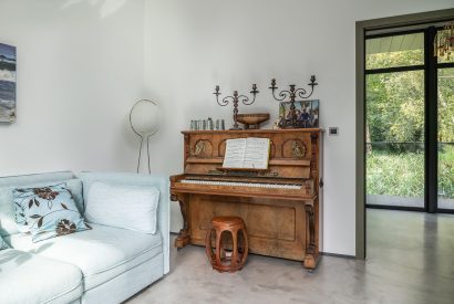 The piano at The Bridge House, Hampshire