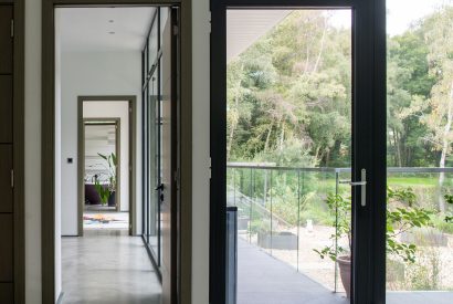 Views to the lake at The Bridge House, Hampshire