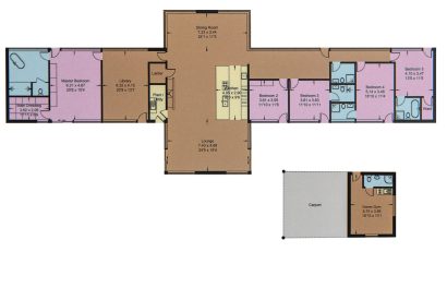 The floorplan of The Bridge House, Hampshire