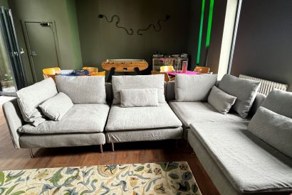 The games room at Crescent House, Lake District