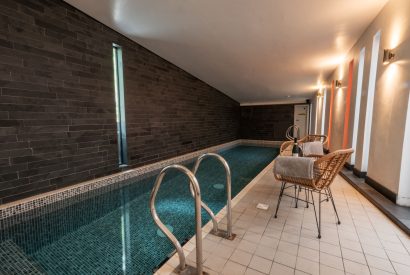 The indoor swimming pool at Crescent House, Lake District