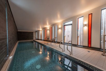 The indoor swimming pool at Crescent House, Lake District