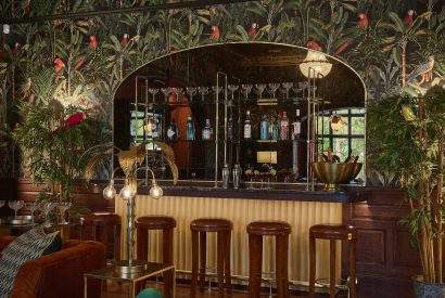 The bar at Ty Culfor, Anglesey