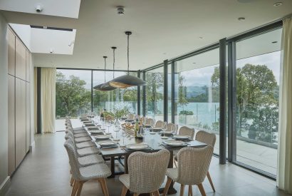 The dining room at Ty Culfor, Anglesey