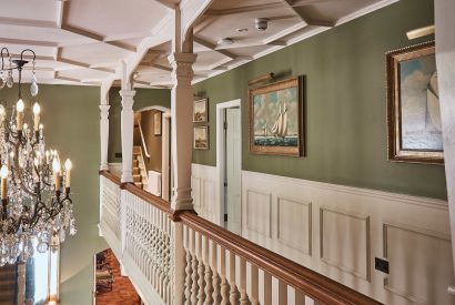 The galleried landing at Ty Culfor, Anglesey