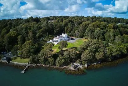Aerial view of Ty Culfor, Anglesey