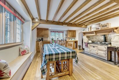 The dining kitchen at Preedy's Cottage, Cotswolds