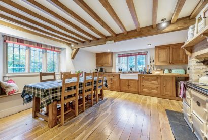 The dining kitchen at Preedy's Cottage, Cotswolds