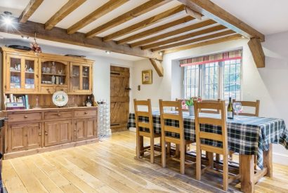The dining area at Preedy's Cottage, Cotswolds