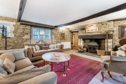 The sitting room at Preedy's Cottage, Cotswolds