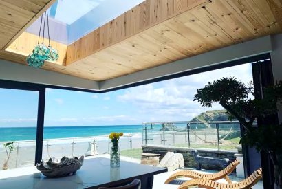 Views to the sea at The Tide House, Cornwall