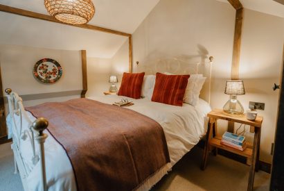 A king size bedroom at Fox Hallow, Cheshire