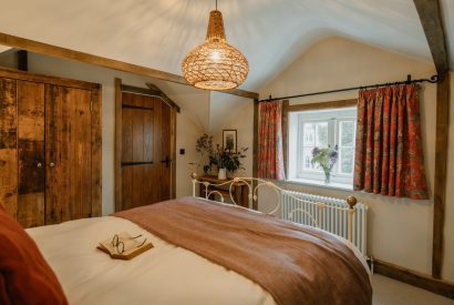 A king size bedroom at Fox Hallow, Cheshire