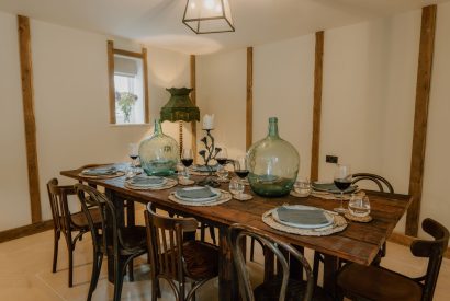 The dining area at Fox Hallow, Cheshire