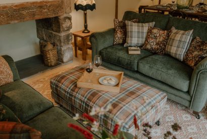 The living room at Fox Hallow, Cheshire
